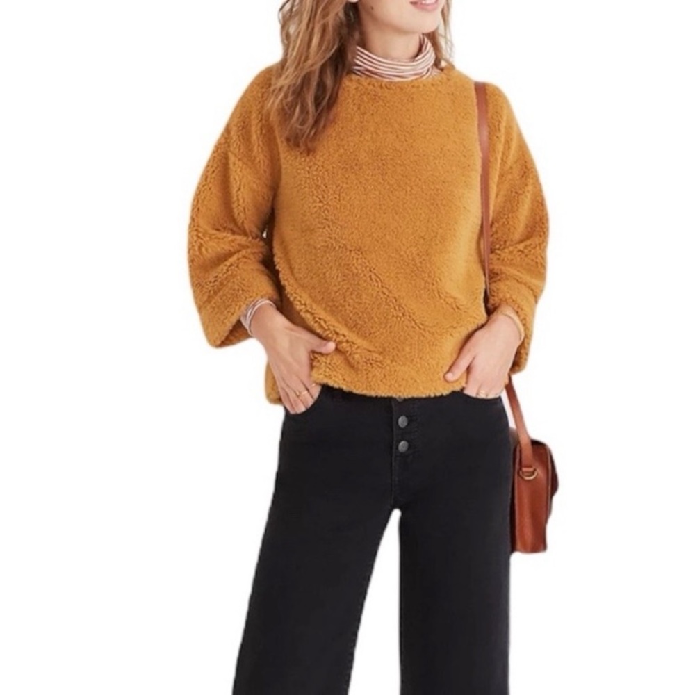10/$25 Madewell// sherpa sweatshirt, size M - Picture 8 of 8